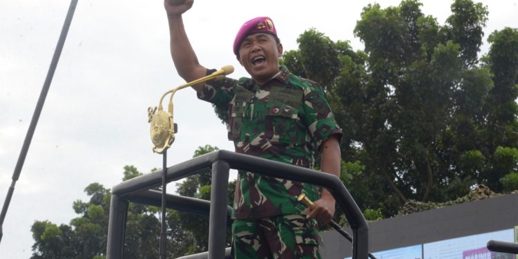 Dankormar Pamitan Kepada RIbuan Prajurit Marinir