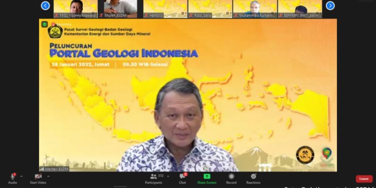 Percepat Layanan Informasi Kegeologian, Menteri ESDM Luncurkan Portal Geologi Indonesia