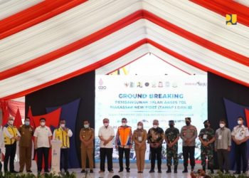 Percepat Pertumbuhan Ekonomi Kawasan Indonesia Timur, Jalan Akses Tol Makassar New Port Tahap I dan II Mulai Konstruksi