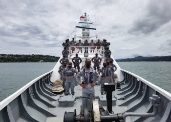 Personel Bakamla RI di Zona Maritim Timur Latihan Kesiapan Operasi