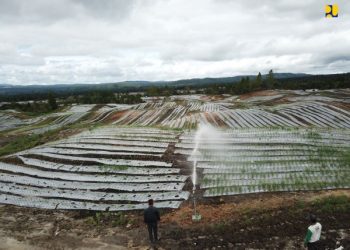Wujudkan Ketahanan Pangan, Kementerian PUPR Lanjutkan Pembangunan Sejumlah Infrastruktur di Food Estate Humbang Hasundutan