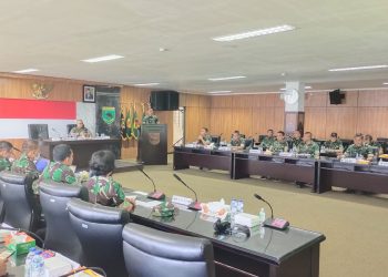 Exit Meeting Audit Kinerja Itjen TNI di Kodam XVIII/Kasuari