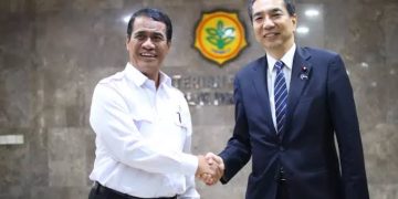 Mentan Amran Sulaiman Paparkan Keberhasilan Produksi Pertanian Kepada Menteri Pertanian Jepang Eto Taku