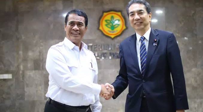 Mentan Amran Sulaiman Paparkan Keberhasilan Produksi Pertanian Kepada Menteri Pertanian Jepang Eto Taku