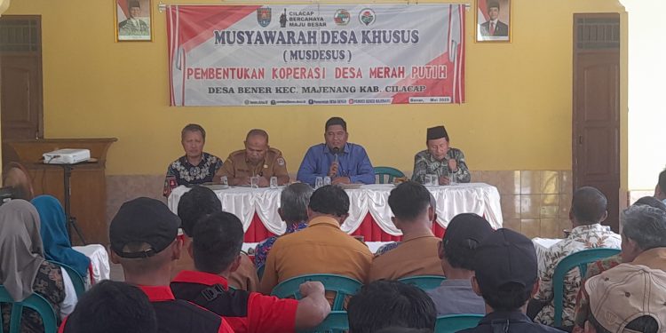 Untuk Mempercepat Pembangunan Ekonomi Desa, Camat Majenang Kebut Pembentukan Koperasi Desa Merah Putih